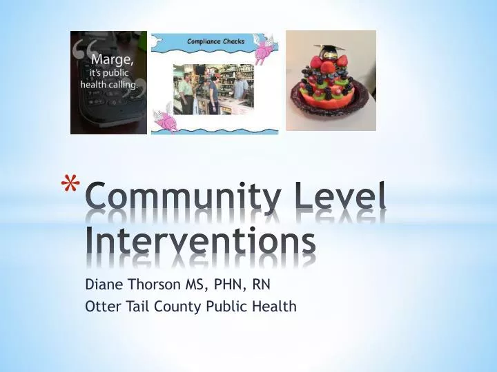 community level interventions