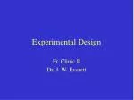 Experimental Design - slide 1