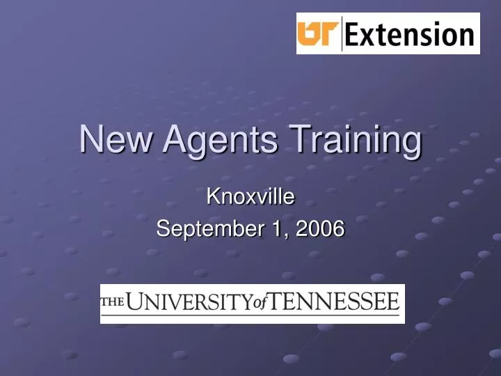 new agents training