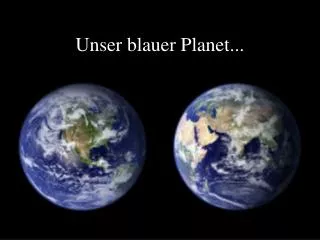 unser blauer planet