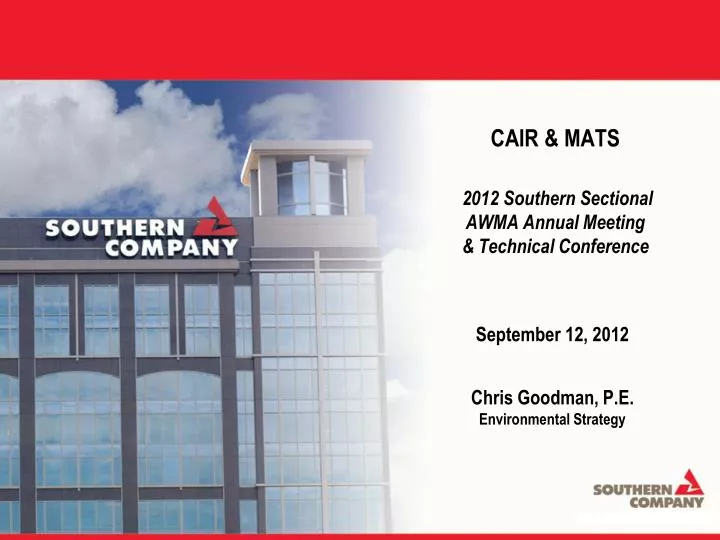 cair mats 2012 southern sectional awma annual meeting technical conference