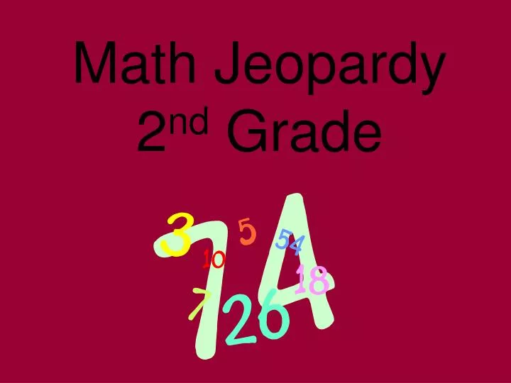 math jeopardy 2 nd grade