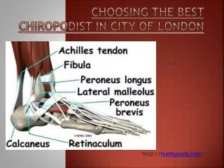 Choosing the best chiropodist in city of london