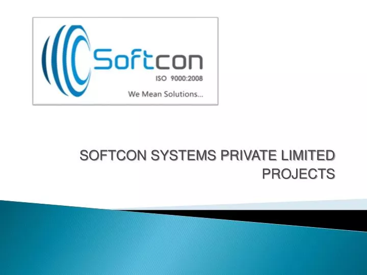 softcon systems private limited projects