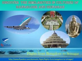 Cheapest Flight Tickets from Bangalore to Srinagar