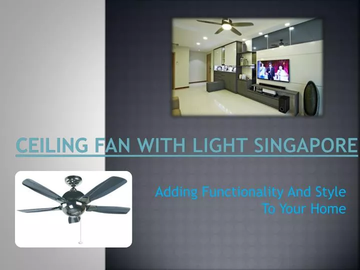 ceiling fan with light singapore