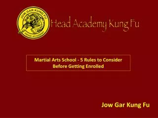 Martial Arts School - 5 Rules to Consider Before Getting Enr