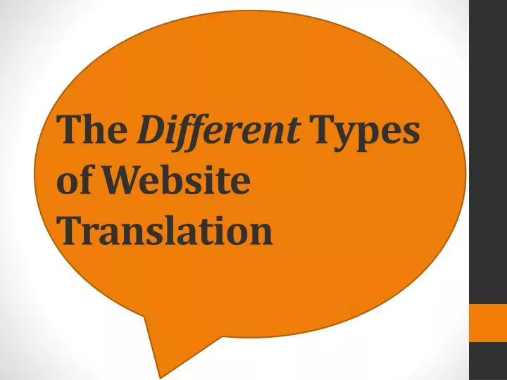 the different types of website translation