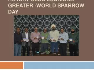 rotary club ludhiana greater -world sparrow day