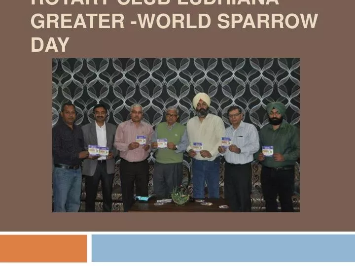 rotary club ludhiana greater world sparrow day