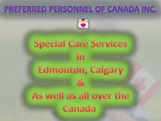 Preferred Nannies Special care services
