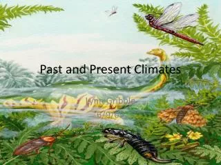 Past and Present Climates