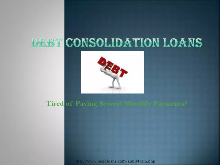 debt consolidation loans