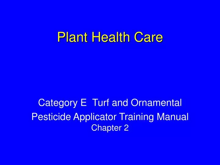 plant health care
