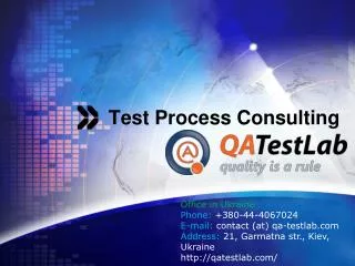 test process consulting