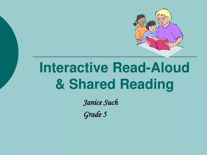 interactive read aloud shared reading