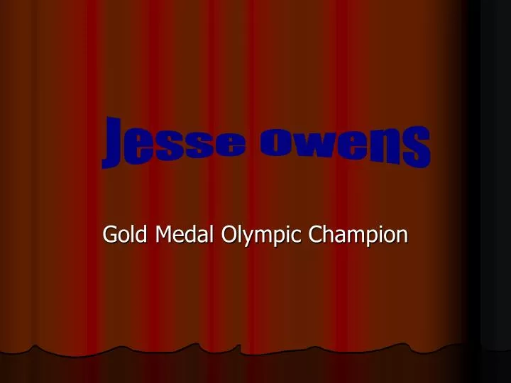 gold medal olympic champion