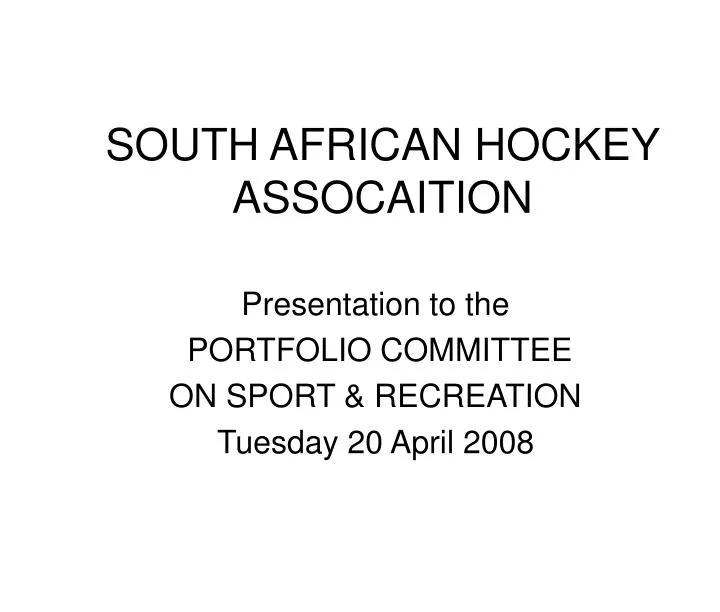 south african hockey assocaition