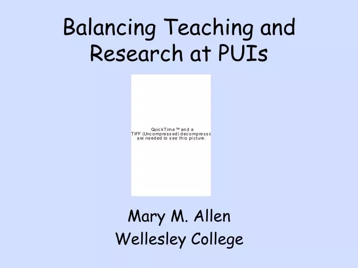 balancing teaching and research at puis