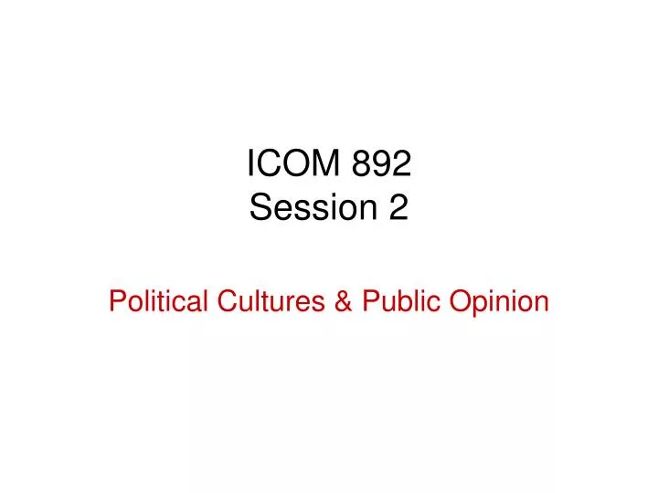 icom 892 session 2