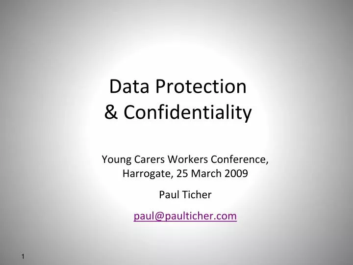 data protection confidentiality