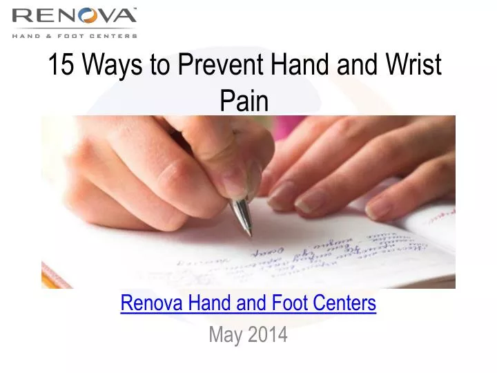 15 ways to prevent hand and wrist pain