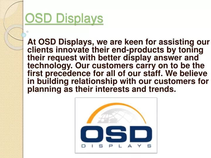 osd displays