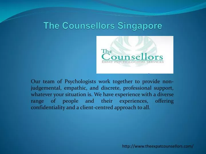 the counsellors singapore