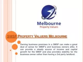 SMSF Property Valuations Melbourne