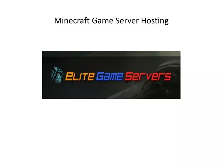 minecraft game server hosting