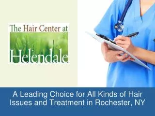 The Hair Center at Helendale Provides Hair Regrowth Services