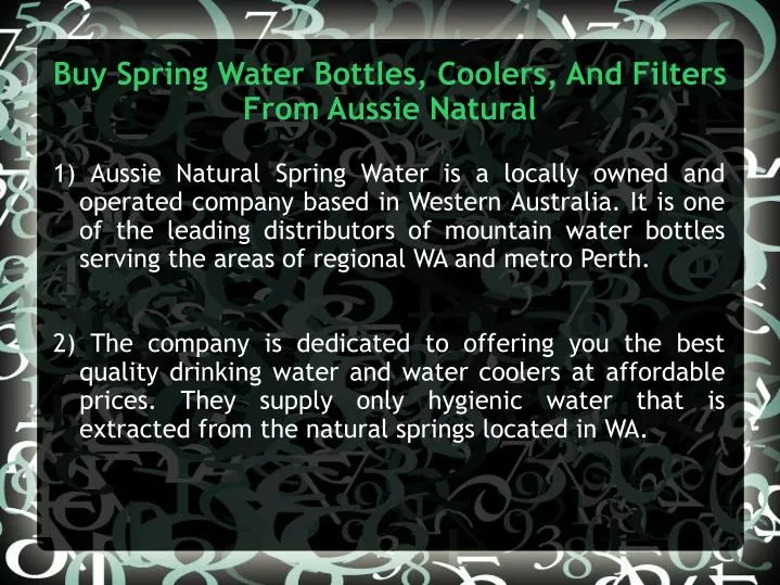 buy spring water bottles coolers and filters from aussie natural