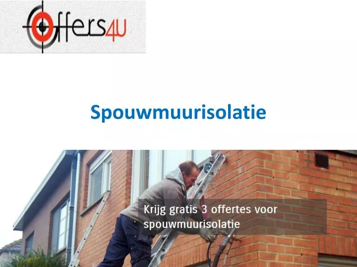 spouwmuurisolatie