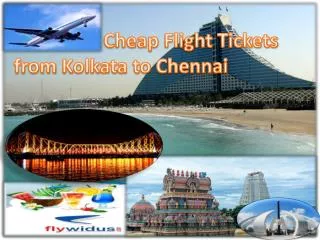 Cheap Flight Tickets from Kolkata to Chennai