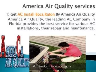 America Air Quality Service