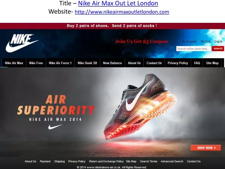 title nike air max out let london website http www nikeairmaxoutletlondon com