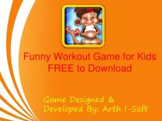Funny Workout Game for Kids FREE to Download