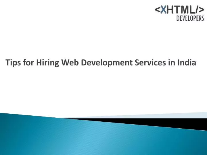 tips for hiring web development services in india
