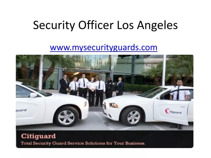 security officer los angeles