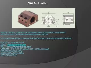 CNC tool holder manufacturers