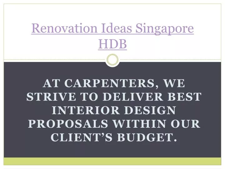 renovation ideas singapore hdb