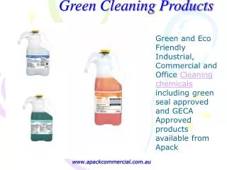 Apack Commercial - Green Cleaning Products