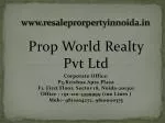 Residential Property in Noida, Resale Flats in Noida