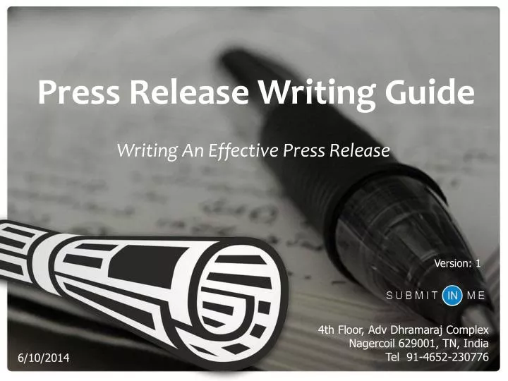 press release writing guide