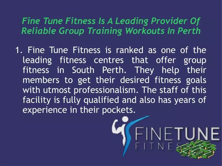 fine tune fitness is a leading provider of reliable group training workouts in perth