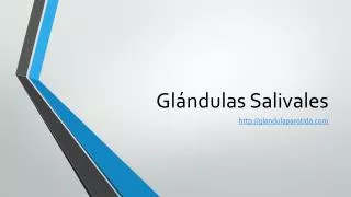 Glandula Parotida y otras glandulsa salivales
