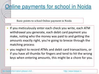 A technique can also submitted online payment for school
