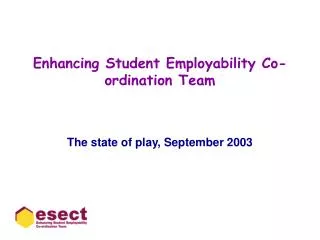 Enhancing Student Employability Co-ordination Team