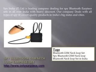 Spy Bluetooth Gadgets In India