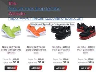 Nike air max shop london